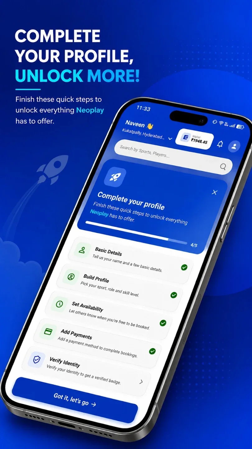 Complete your profile
